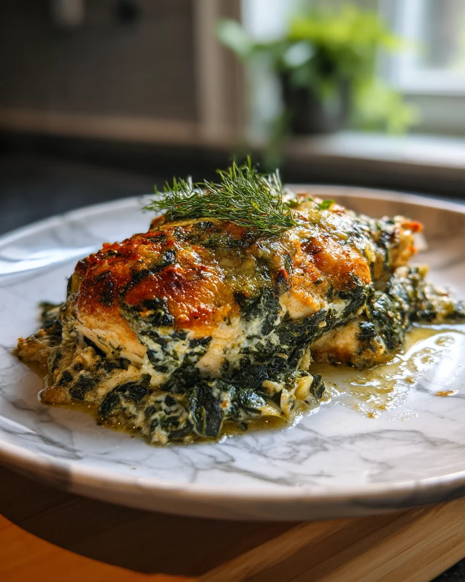 Spinach Artichoke Chicken Bake