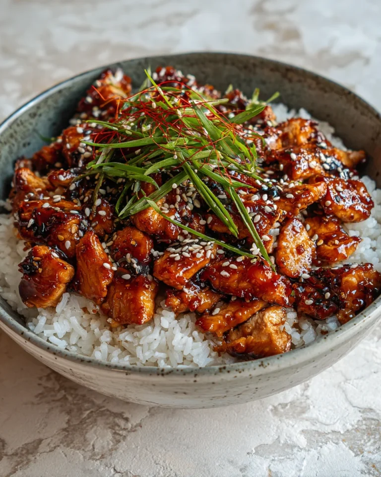 Sticky Honey Soy Chicken Bowls