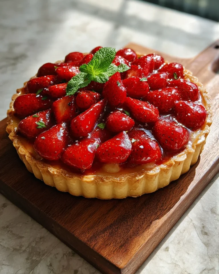 Strawberry Puff Pastry Tart