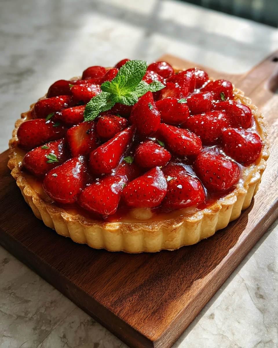 Strawberry Puff Pastry Tart