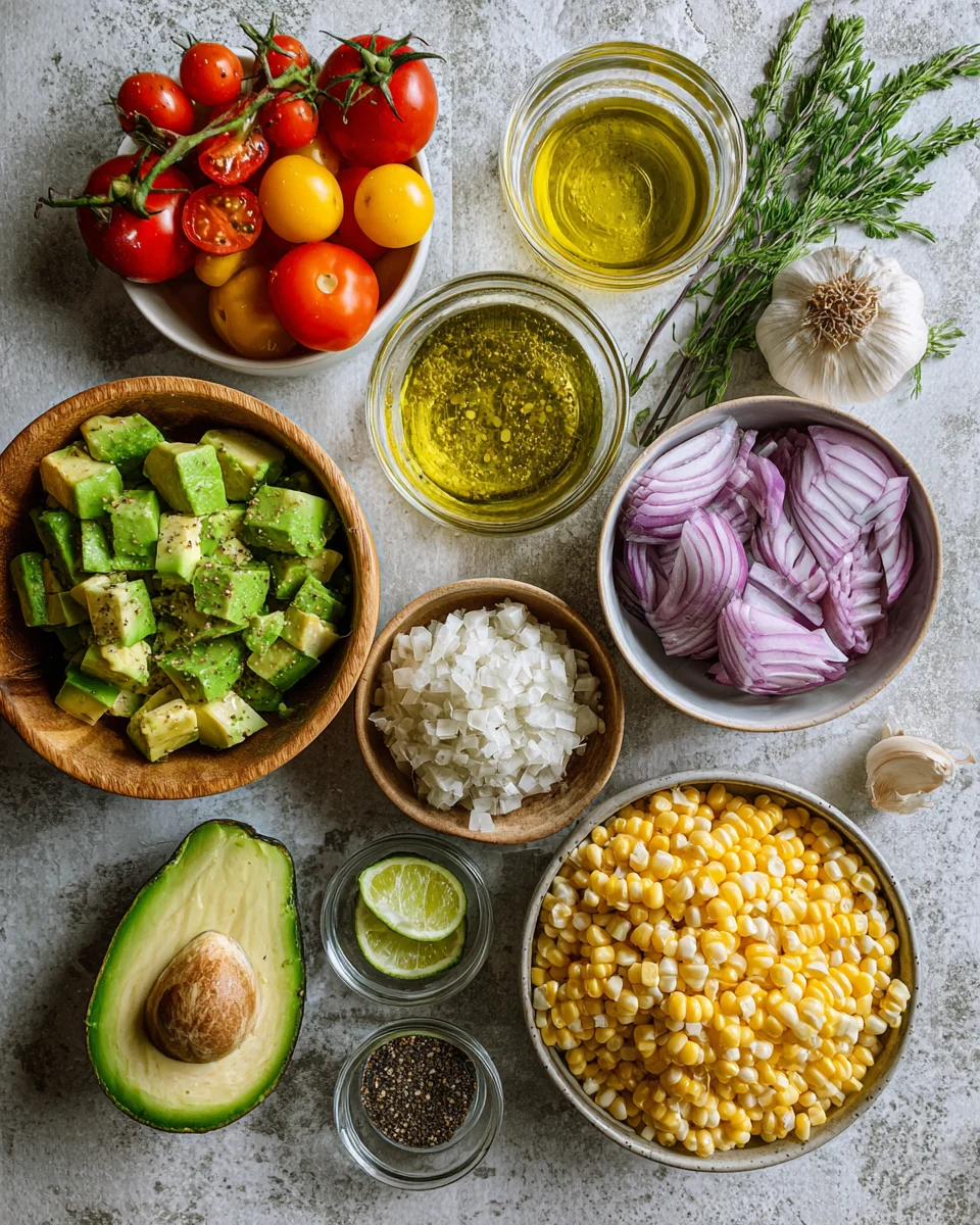Summer Corn Avocado Salad