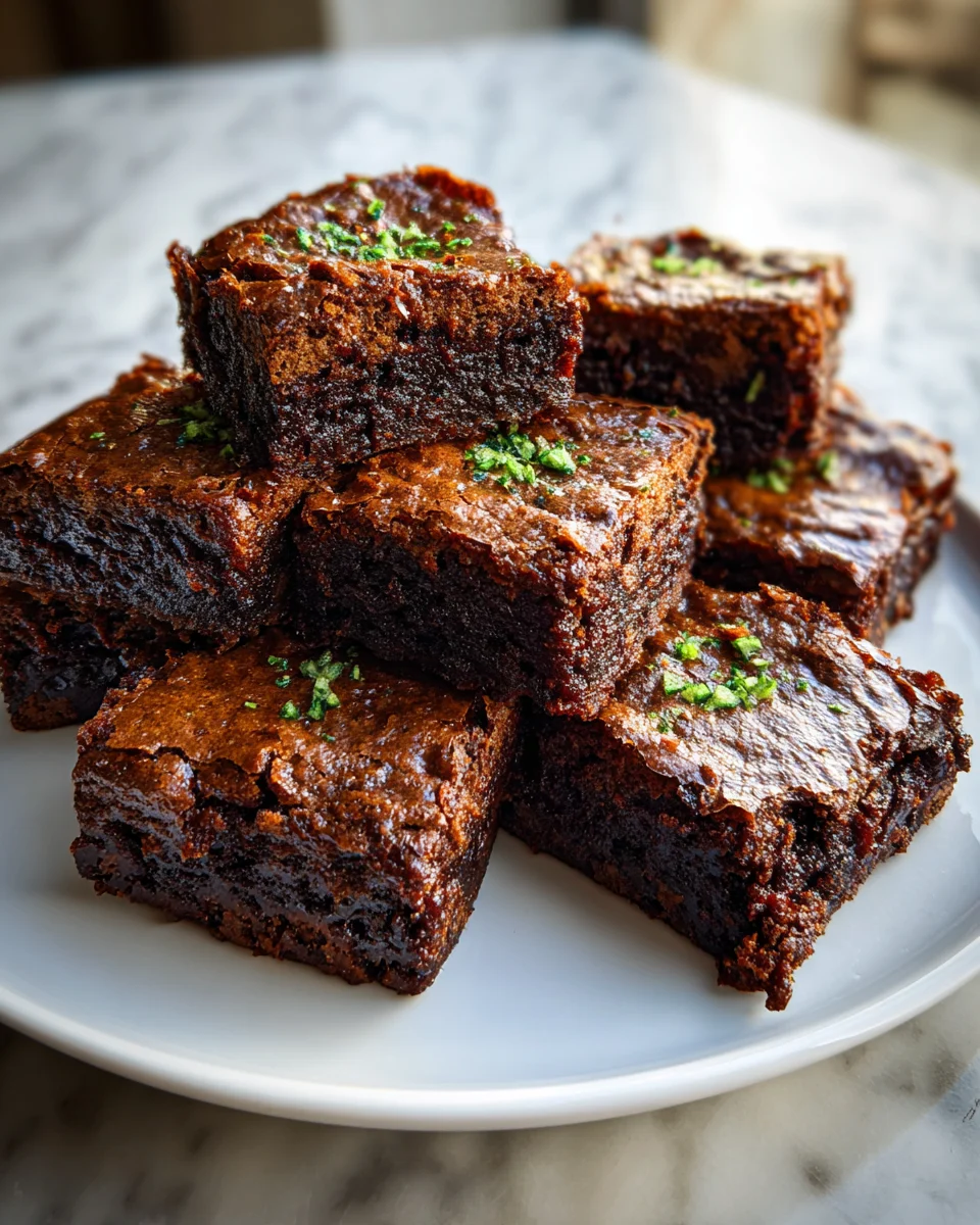 Zucchini Brownie Bars